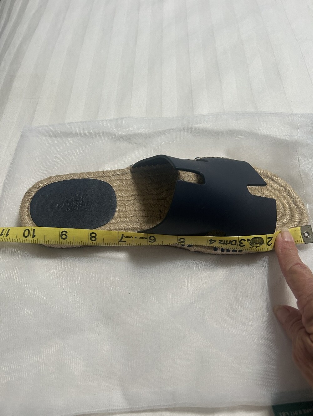 Hermès Navy Blue Antigua Espadrilles Sandals - Picture 10 of 10